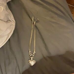 Silver heart necklace